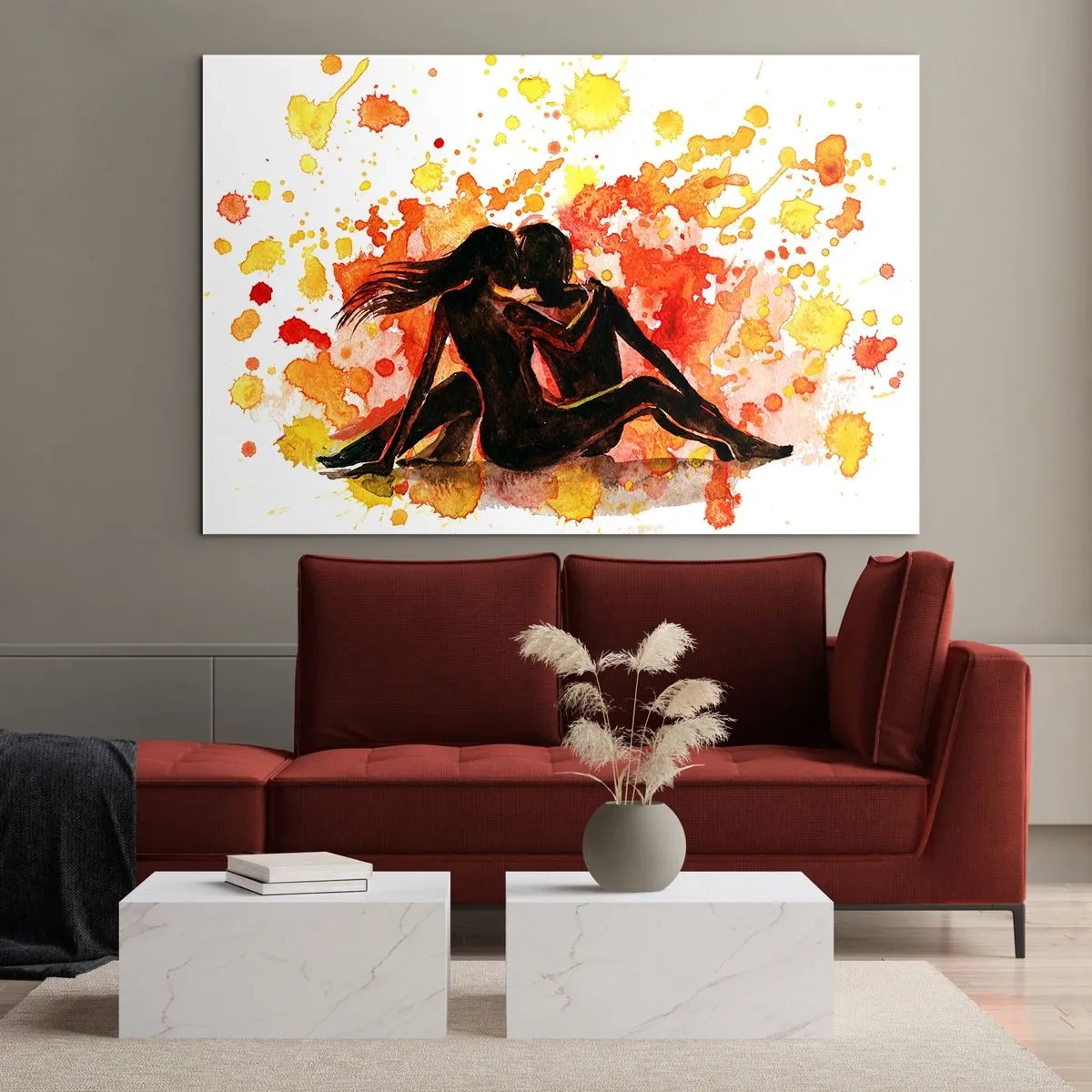 Quadro em vidro - E fez-se a luz - 120x80 cm