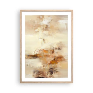 Pôster com moldura de carvalho claro - Alma de âmbar - 50x70 cm