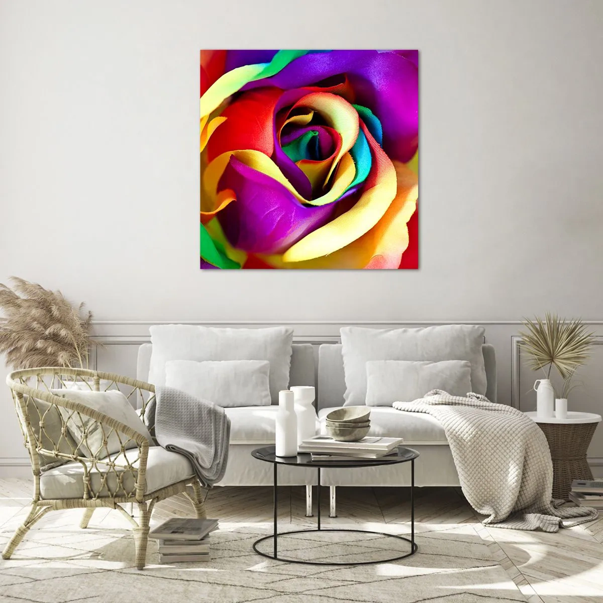 Quadro em vidro - É impossível - 70x70 cm