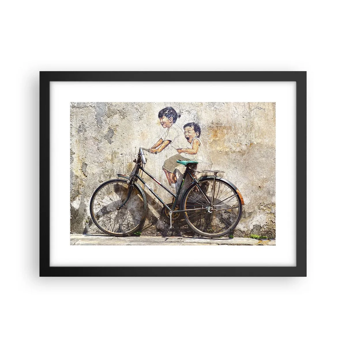 Pôster com moldura preta - Verdadeiro ou falso? - 40x30 cm