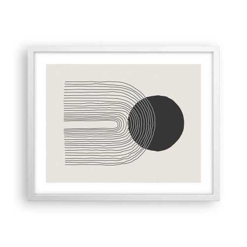 Pôster em moldura branca - Tremores e confiança - 50x40 cm