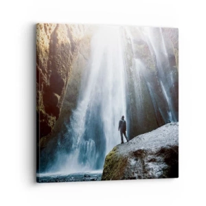 Quadro em tela - Restabelecimento das proporções - 30x30 cm