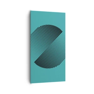 Quadro em tela - Círculo – uma variação geométrica - 65x120 cm