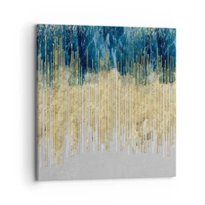Quadro em tela - Borda dourada - 70x70 cm