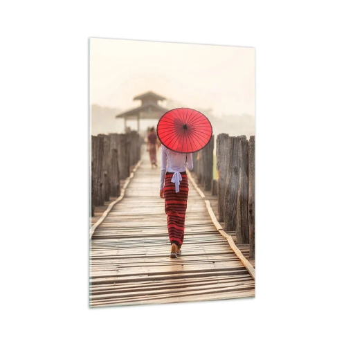 Quadro em vidro - Na ponte velha - 70x100 cm