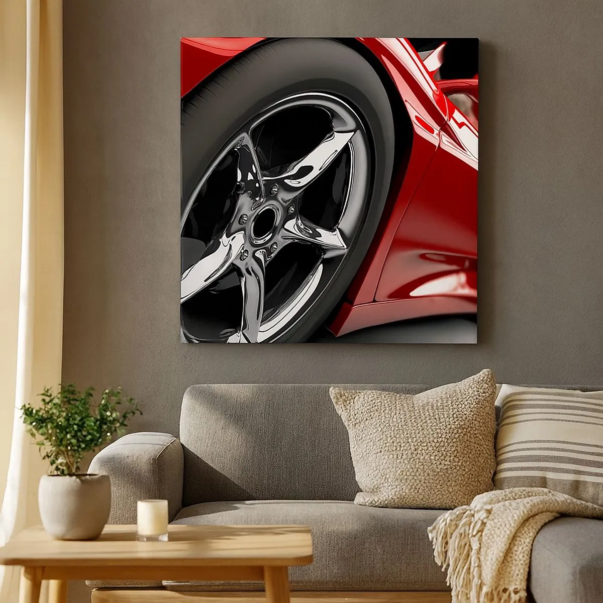 Quadro em tela - Projetado para a velocidade - 30x30 cm