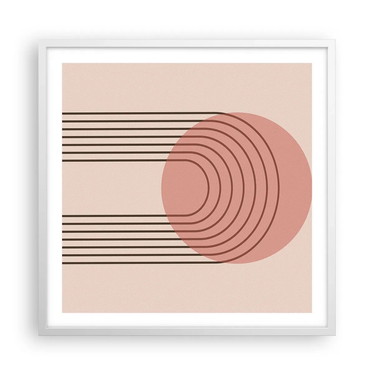 Pôster em moldura branca - Atração irresistível - 60x60 cm