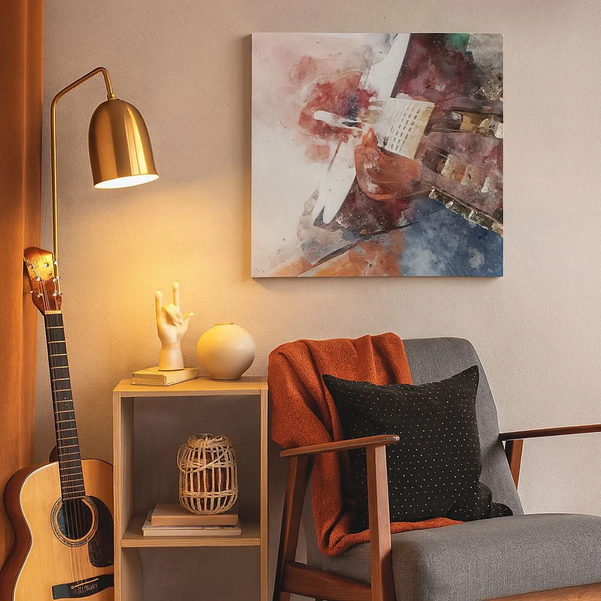 Quadro em tela - E o que acha? - 30x30 cm