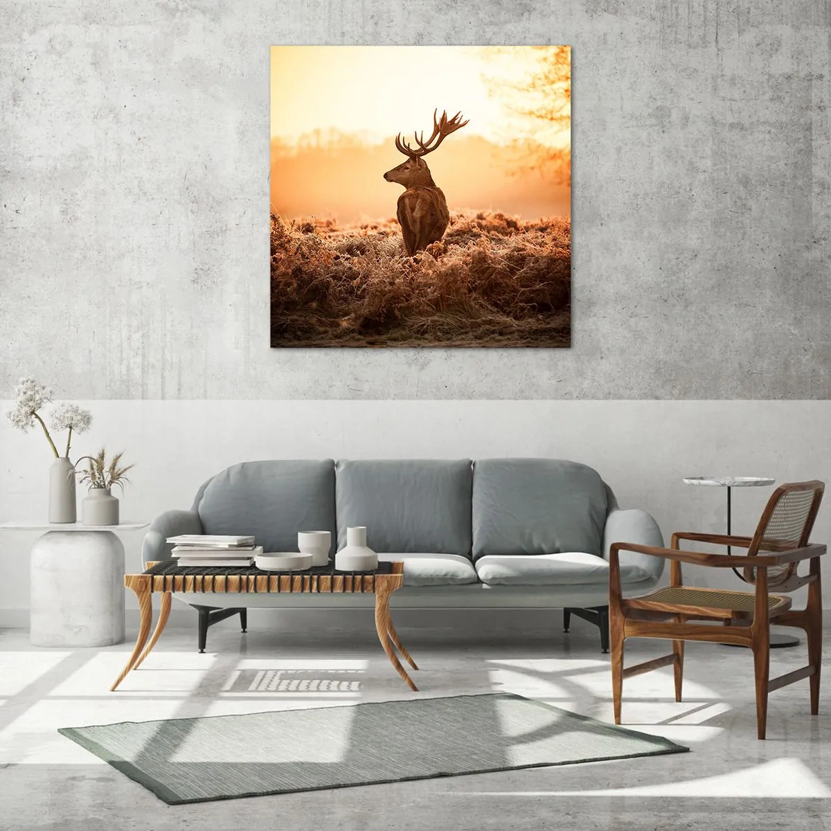 Quadro em vidro - O senhor da propriedade - 60x60 cm