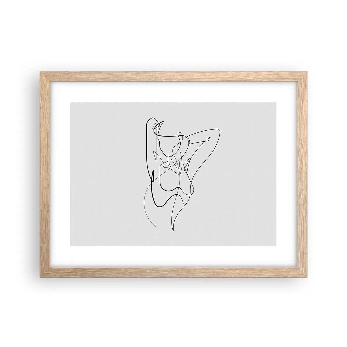 Pôster com moldura de carvalho claro - Que tipo de pessoa é realmente... - 40x30 cm