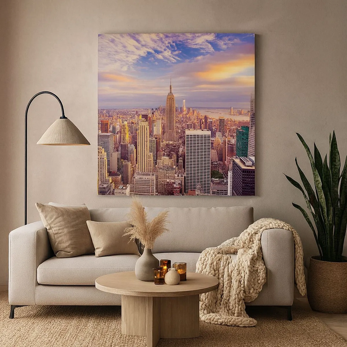 Quadro em tela - Alcançar as nuvens - 30x30 cm