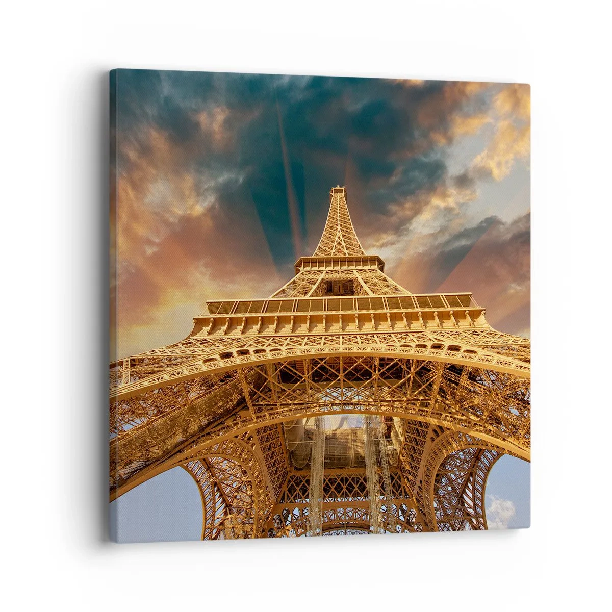 Quadro em tela - Como a humanidade chegou ao céu - 40x40 cm