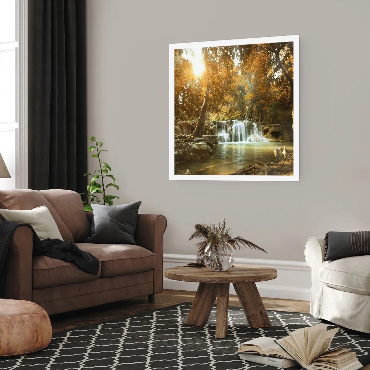 Pôster - A cascata do parque - 50x50 cm