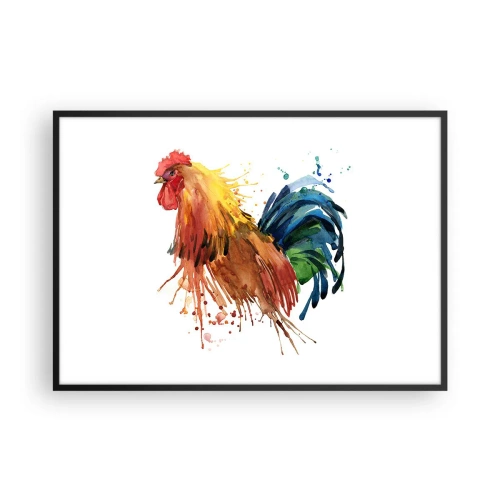 Pôster com moldura preta - Manto real, orgulho real - 100x70 cm