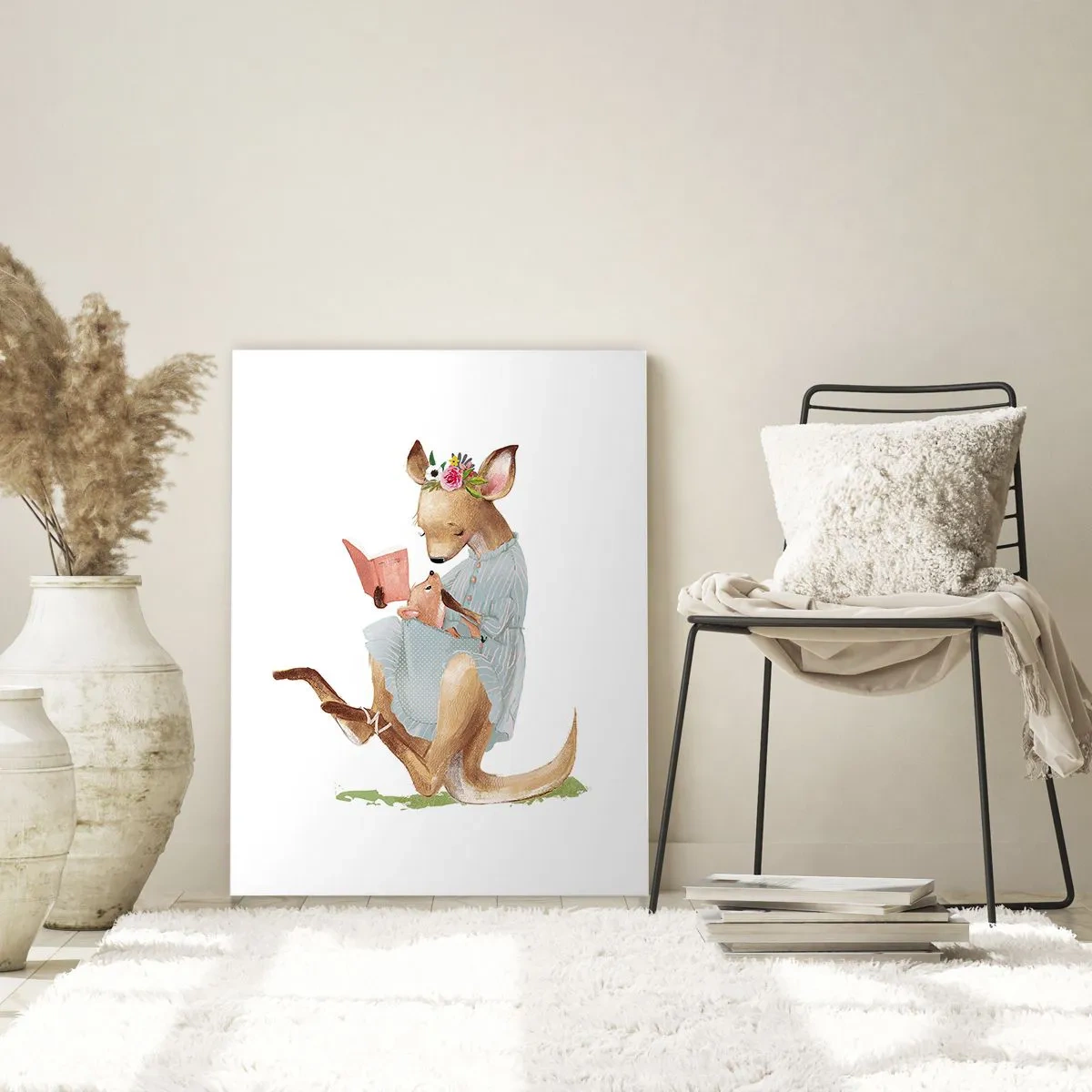 Quadro em vidro - Leia para mim, mamãe - 70x100 cm