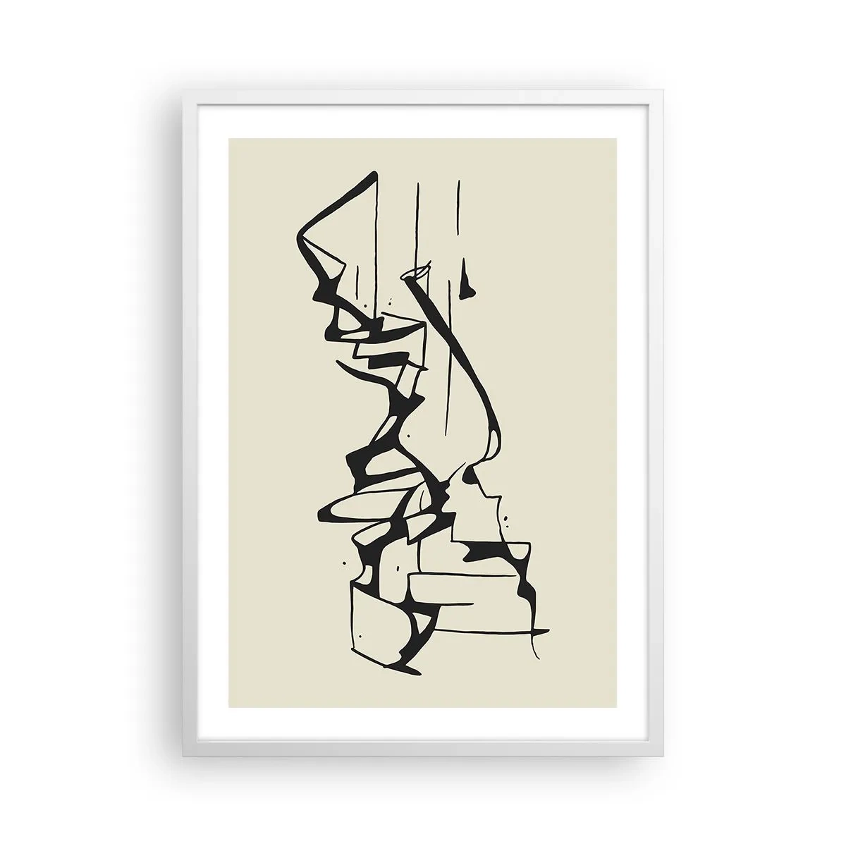 Pôster em moldura branca - Talvez uma paisagem - 50x70 cm