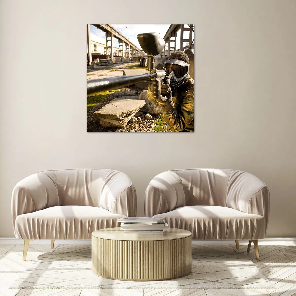 Quadro em vidro - Você também pode ser um herói - 70x70 cm