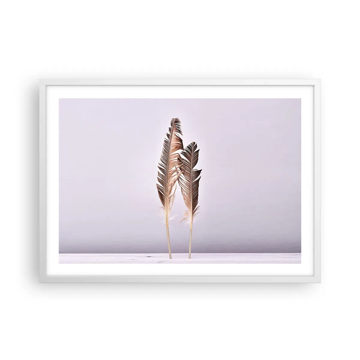 Pôster em moldura branca - Contra o nada - 70x50 cm