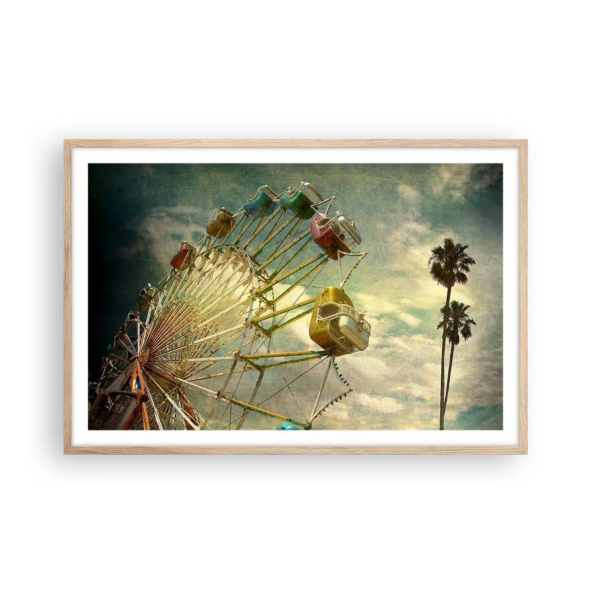 Pôster com moldura de carvalho claro - Será divertido… - 91x61 cm