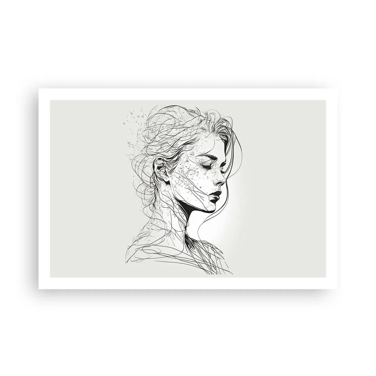 Pôster - Retrato em pensamento - 91x61 cm