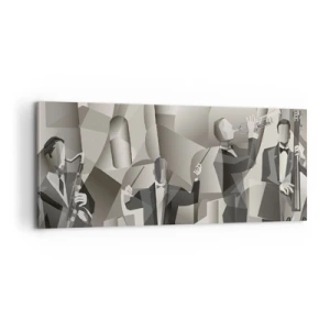 Quadro em tela - No espaço dos sons - 100x40 cm