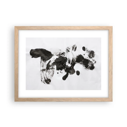 Pôster com moldura de carvalho claro - Existe um método para a loucura? - 40x30 cm