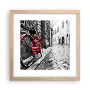 Pôster com moldura de carvalho claro - A verdadeira beleza não envelhece - 30x30 cm