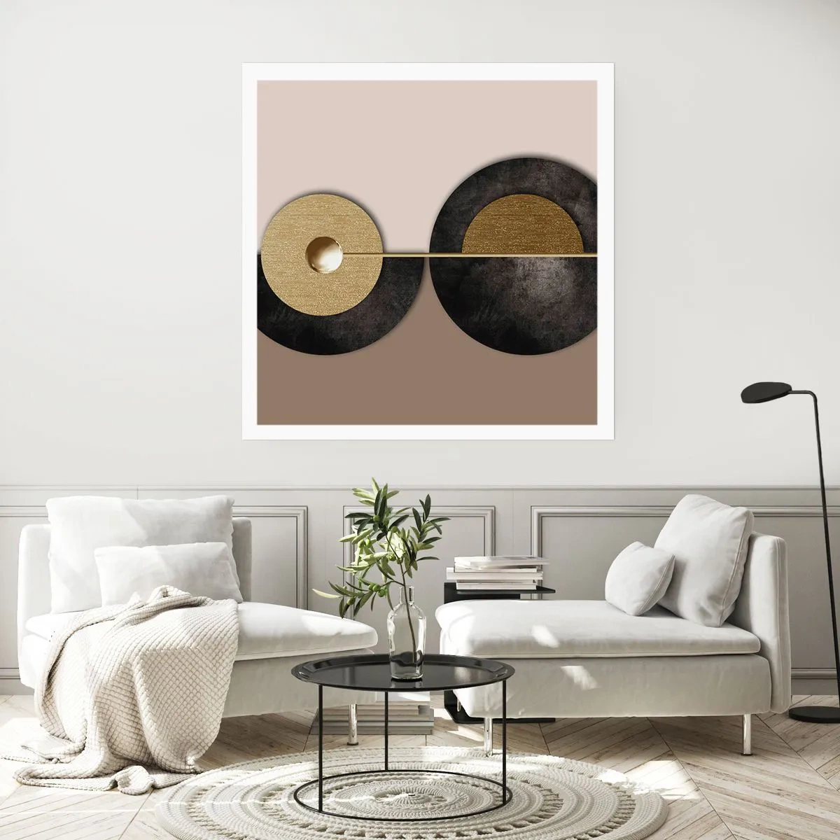 Pôster - Variações ao redor do círculo - 50x50 cm