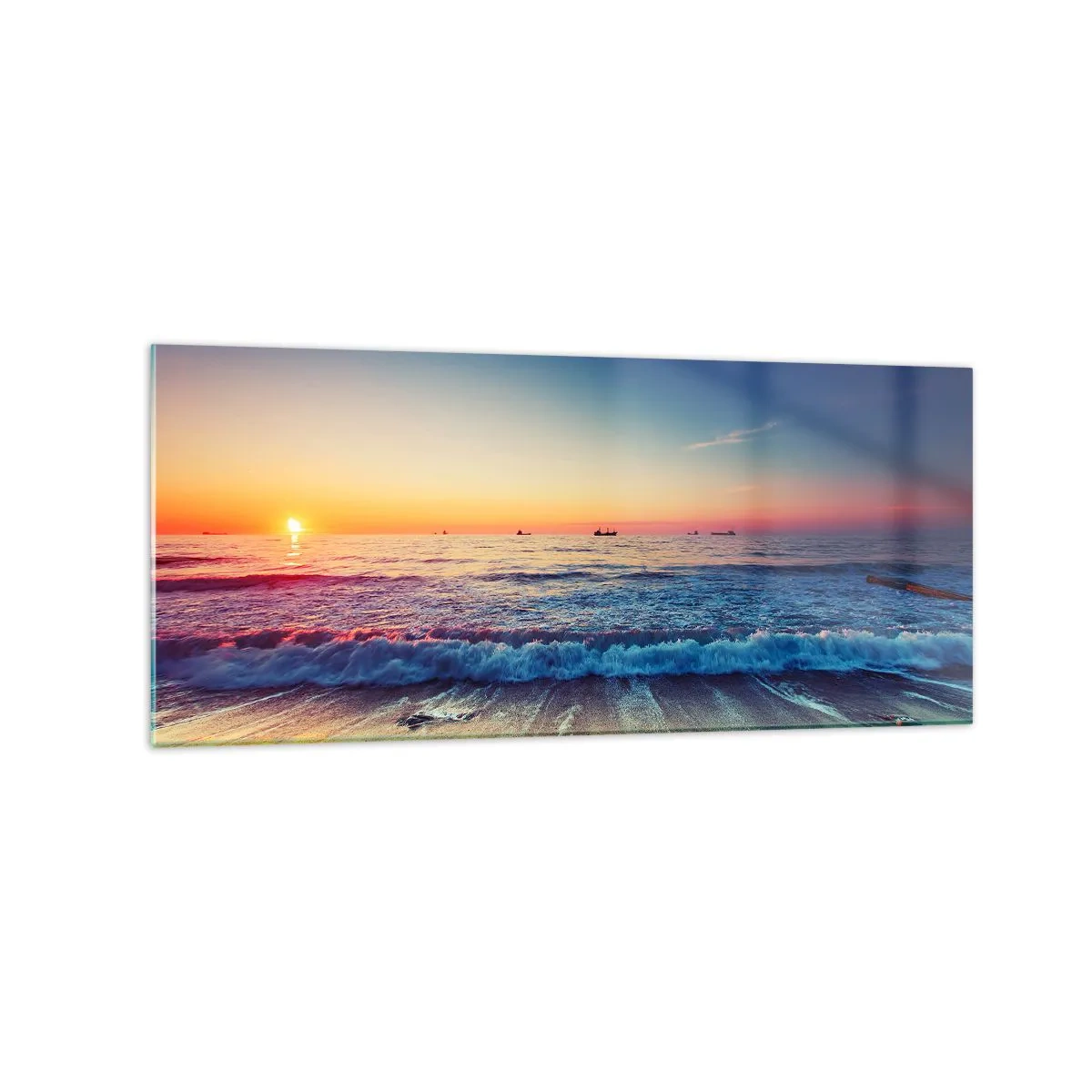 Quadro em vidro - E além do horizonte? - 120x50 cm