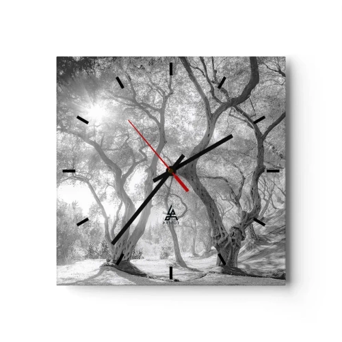 Relógio de parede - Relógio em vidro - No olival - 30x30 cm