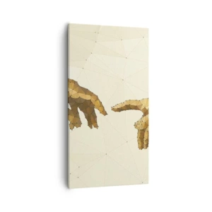 Quadro em tela - Geometria divina - 55x100 cm