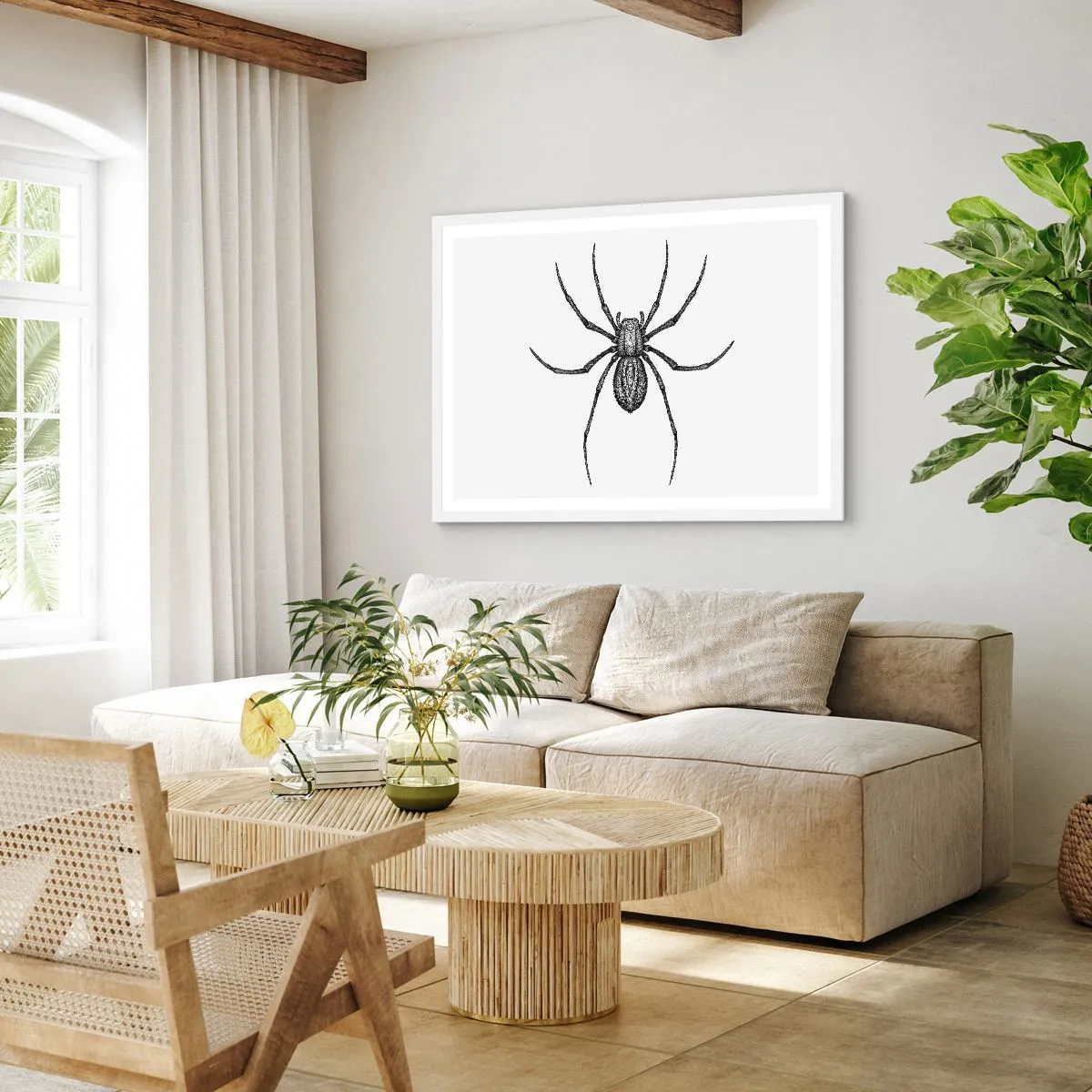 Pôster em moldura branca - Precisão perturbadora - 40x30 cm