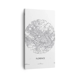 Quadro em tela - A anatomia de Florença - 45x80 cm