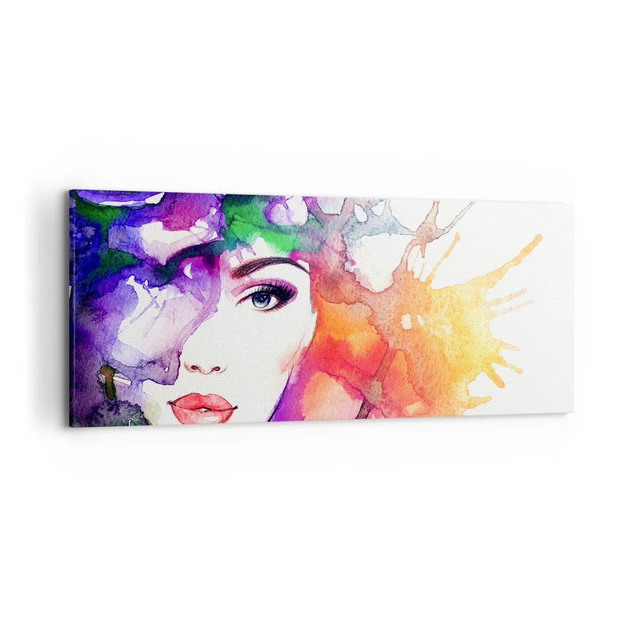 Quadro em tela - Com a cabeça nas nuvens - 120x50 cm