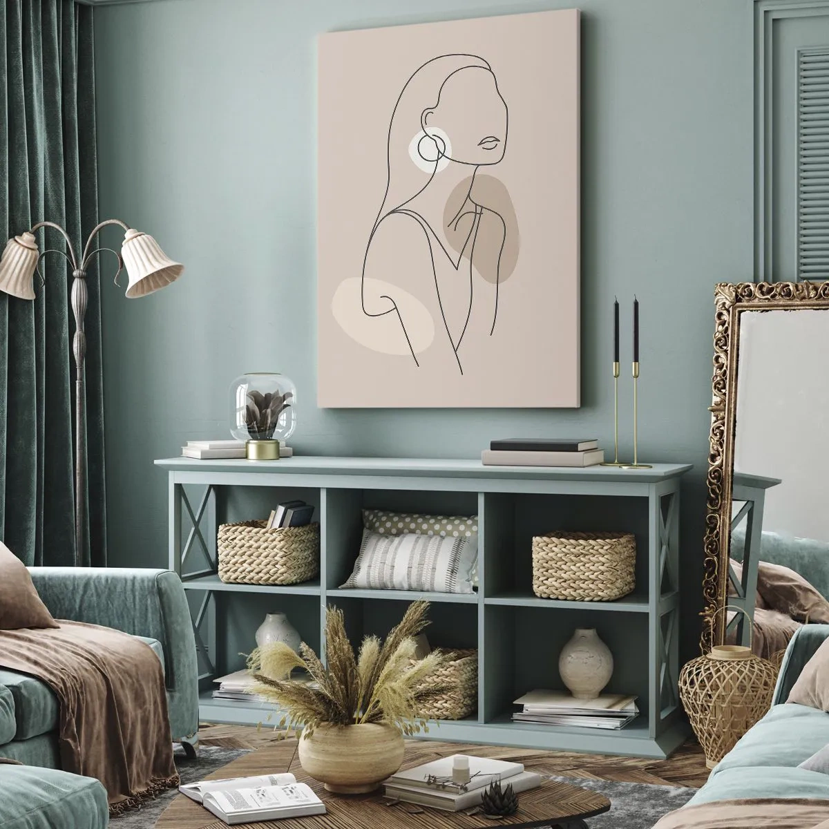 Quadro em tela - Um ícone da feminilidade - 45x80 cm