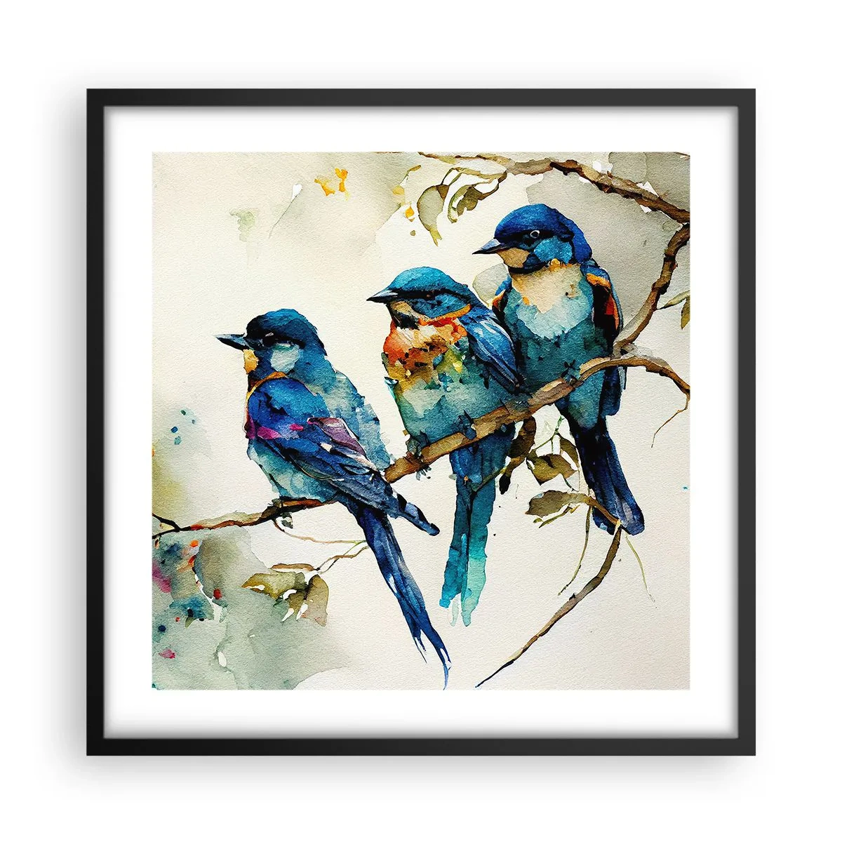 Pôster com moldura preta - Ele ficou ofendido? - 50x50 cm