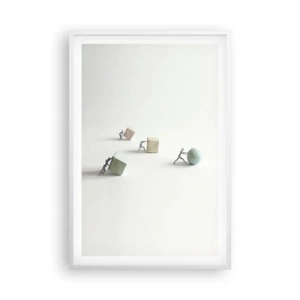 Pôster em moldura branca - É a vida - 61x91 cm