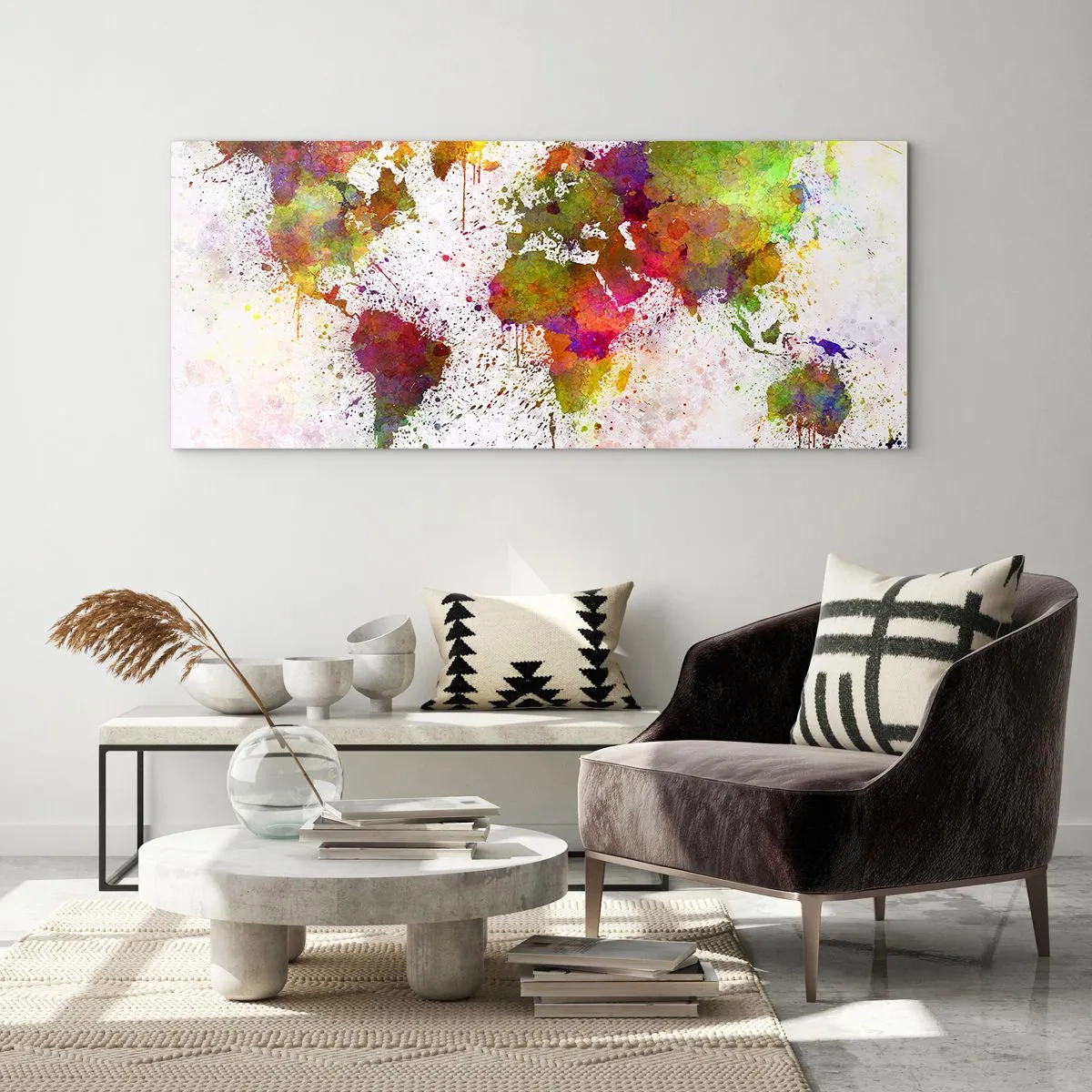 Quadro em vidro - De algum modo, resultou assim - 100x40 cm