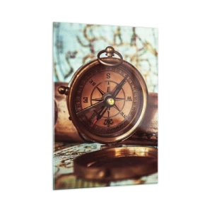 Quadro em vidro - Uma aventura pirata no Caribe - 50x70 cm