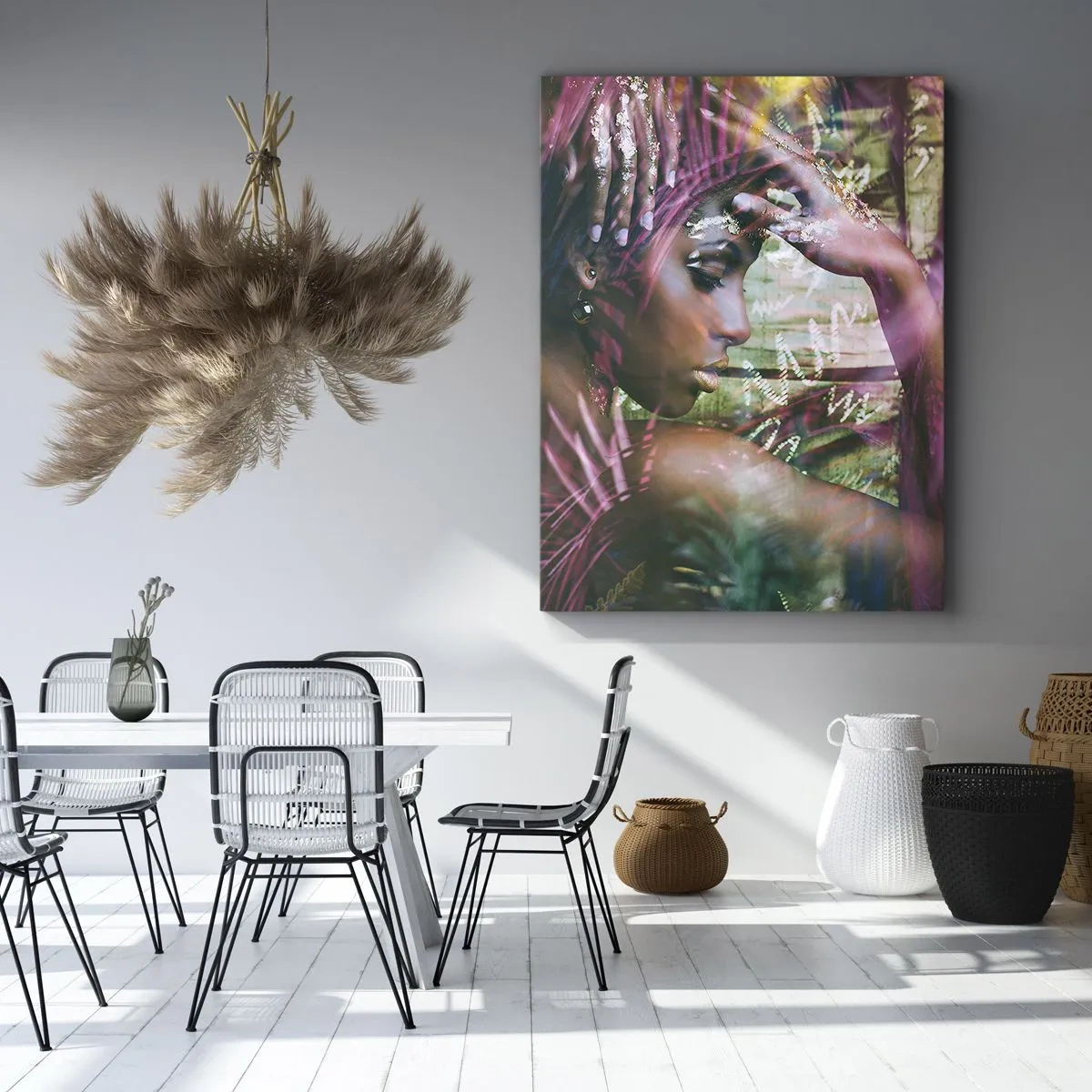 Quadro em tela - Mãe Natureza na selva - 50x70 cm