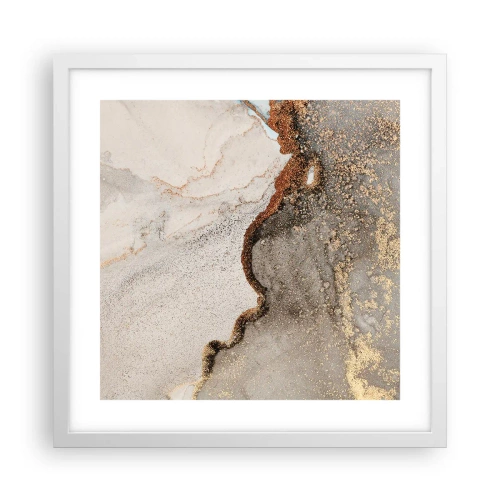 Pôster em moldura branca - No limite das cores - 40x40 cm