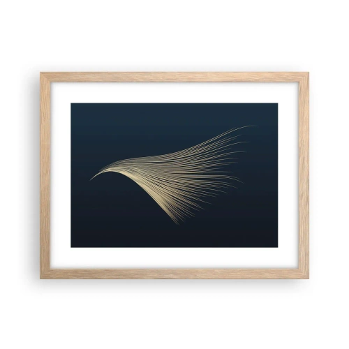 Pôster com moldura de carvalho claro - Como o cabelo de um anjo - 40x30 cm