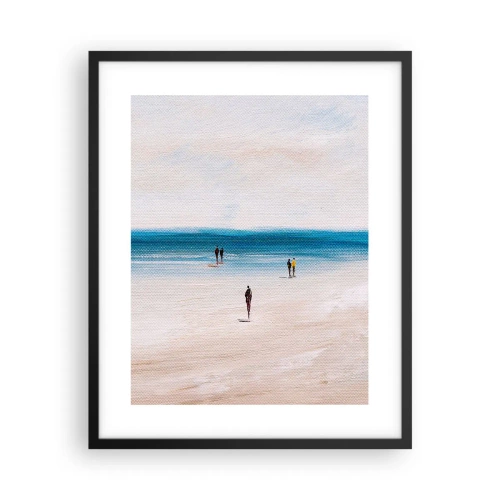 Pôster com moldura preta - Uma necessidade natural - 40x50 cm