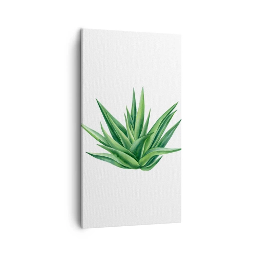 Quadro em tela - Verde – força – vida - 45x80 cm