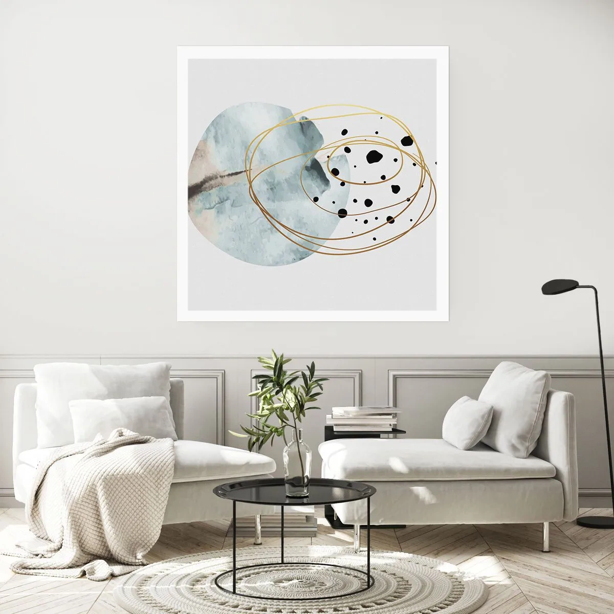 Pôster - No abraço ao espaço - 60x60 cm