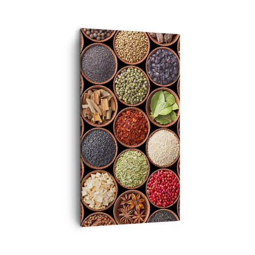 Quadro em tela - Todos os sabores do mundo - 45x80 cm