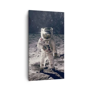 Quadro em tela - Saudações da Lua - 45x80 cm