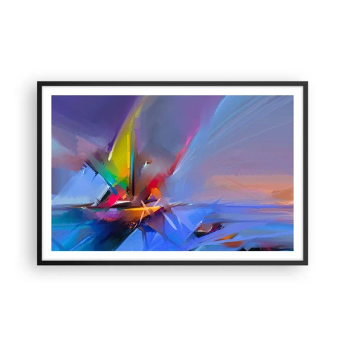 Pôster com moldura preta - Como as asas de um pássaro - 91x61 cm