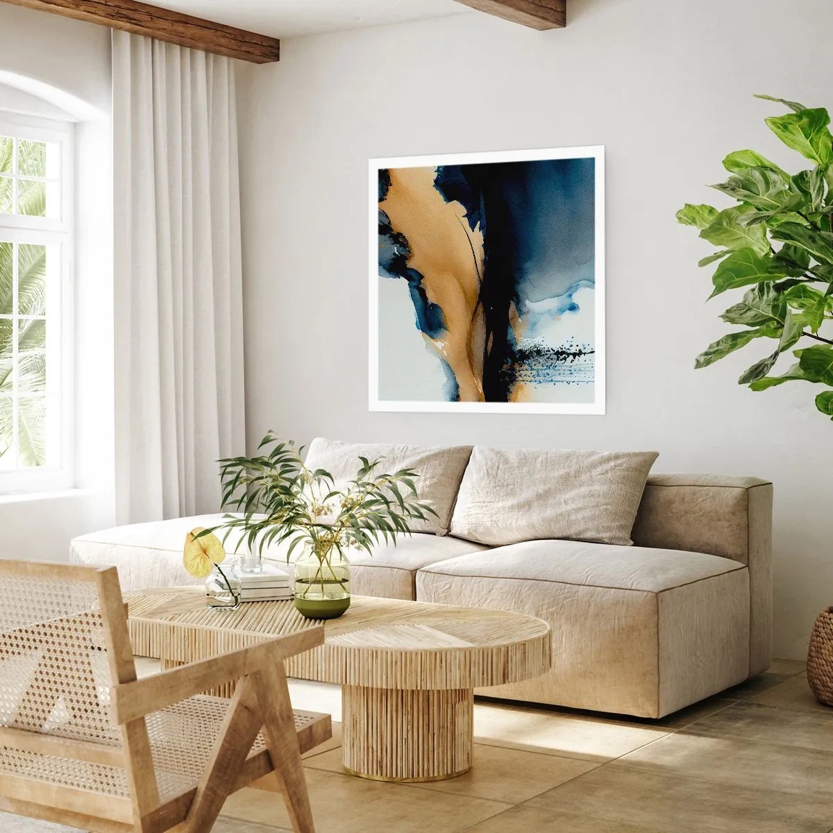 Pôster - Atrás da cortina - 50x50 cm