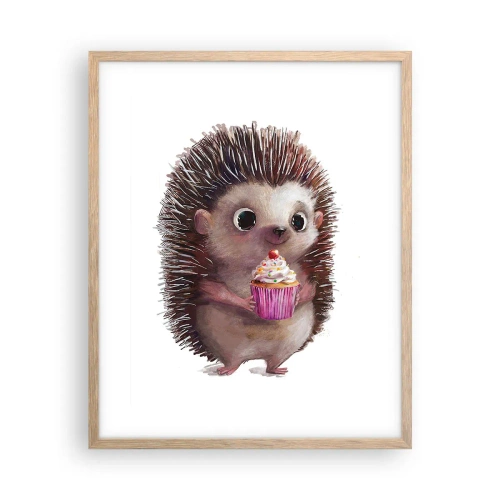 Pôster com moldura de carvalho claro - A celebração é diária - 40x50 cm